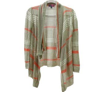 Say What? Tan and Coral Cardigan